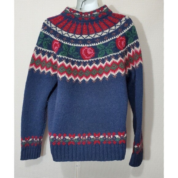 Woolrich Blue and Red Patterned Cardigan - Picture 5 of 11